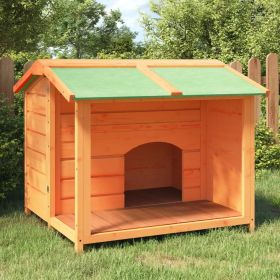 Dog Kennel Brown 37.8"x34.3"x31.7" Solid Wood Pine Dog Kennel Brown 37.8"x34.3"x31.7" Solid Wood Pine